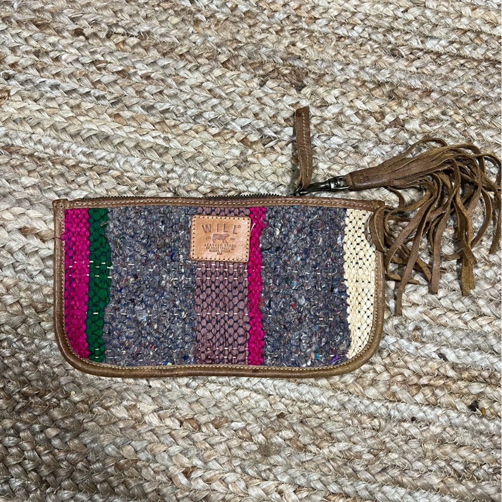 Will Leather Goods Zippered Clutch